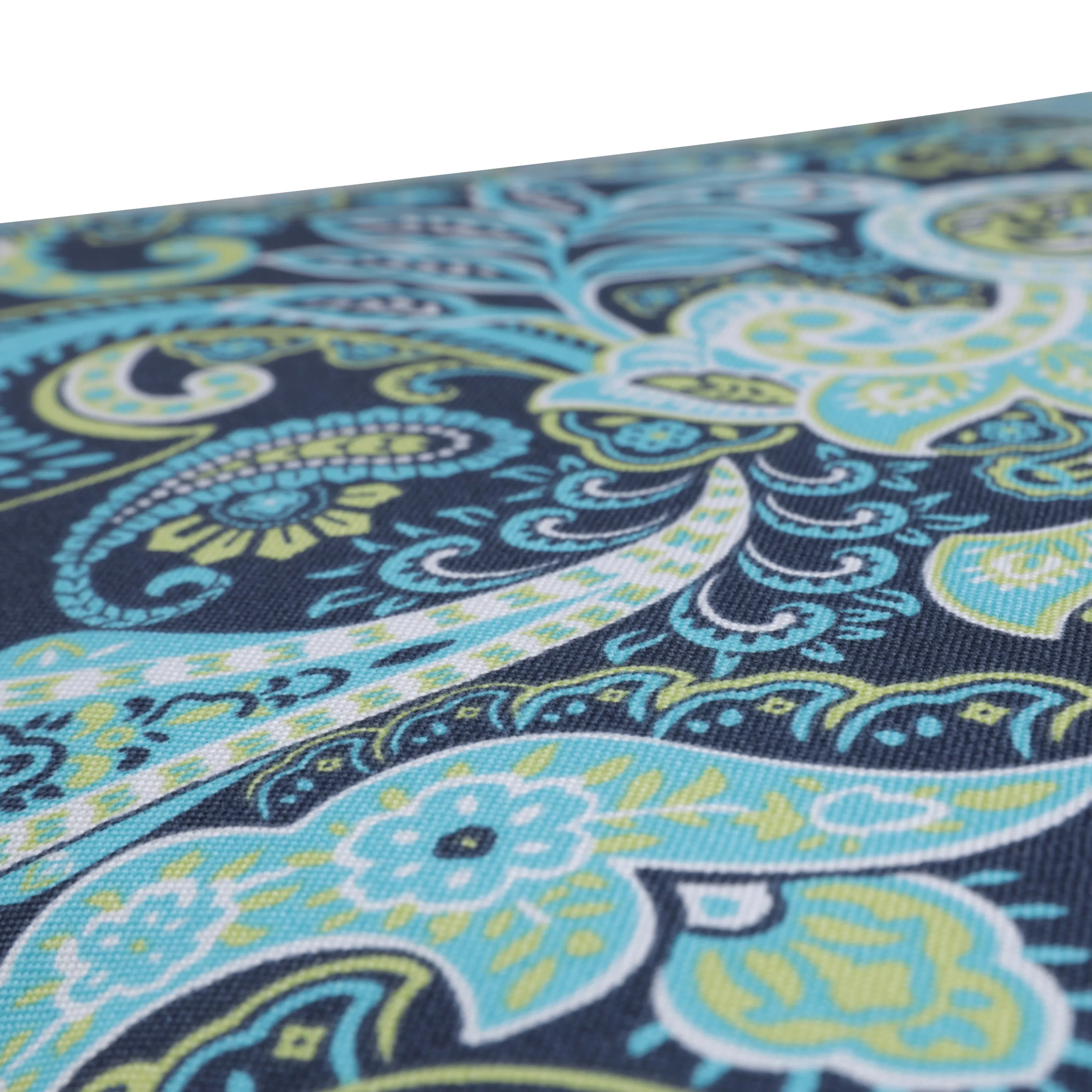 Pretty Paisley Navy Bench Cushion