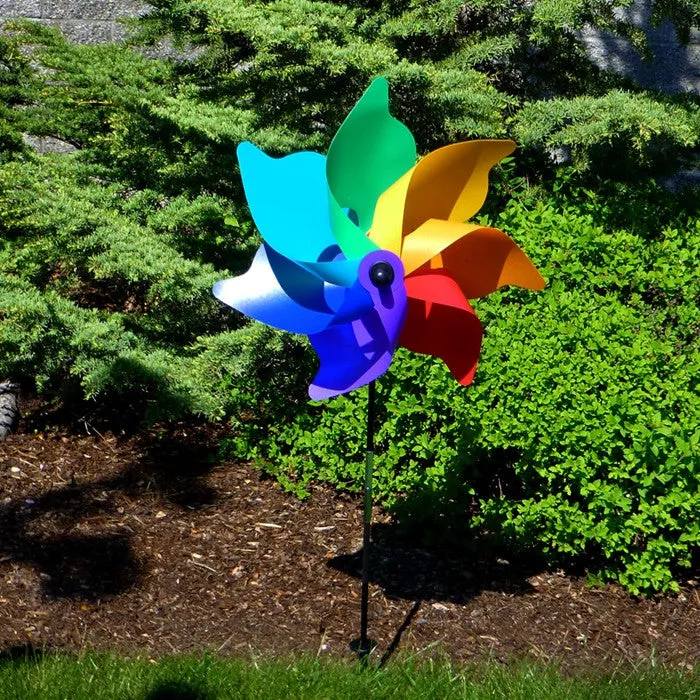 Rainbow Poly Petal 18" Spinner