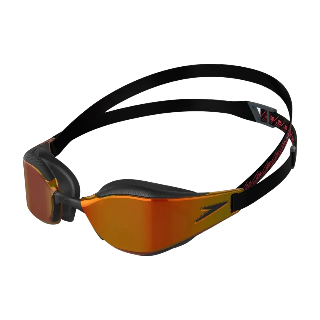 Speedo Fastskin Hyper Elite Mirror Goggles | Black- Gold