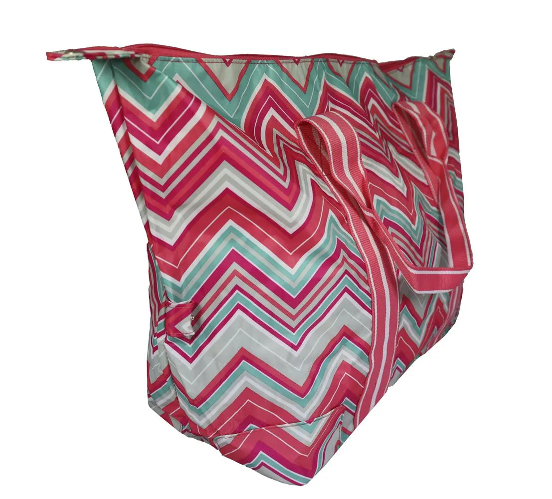 Sunset Chevron Travel Tote