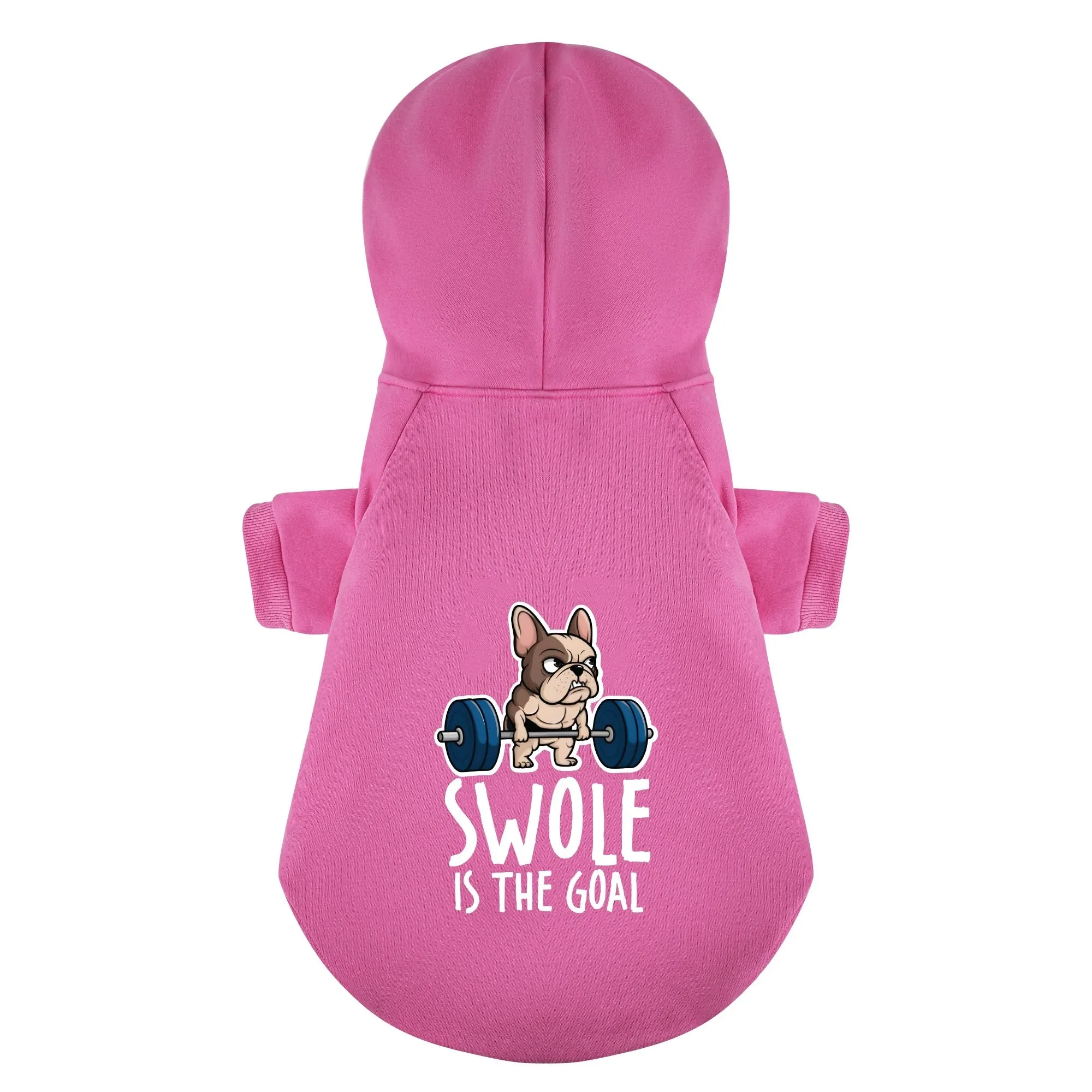 Swole is the Goal - Personalized French Bulldog Hoodies with Funny Quotes – Stylish, Cozy, and Premium 100% Cotton