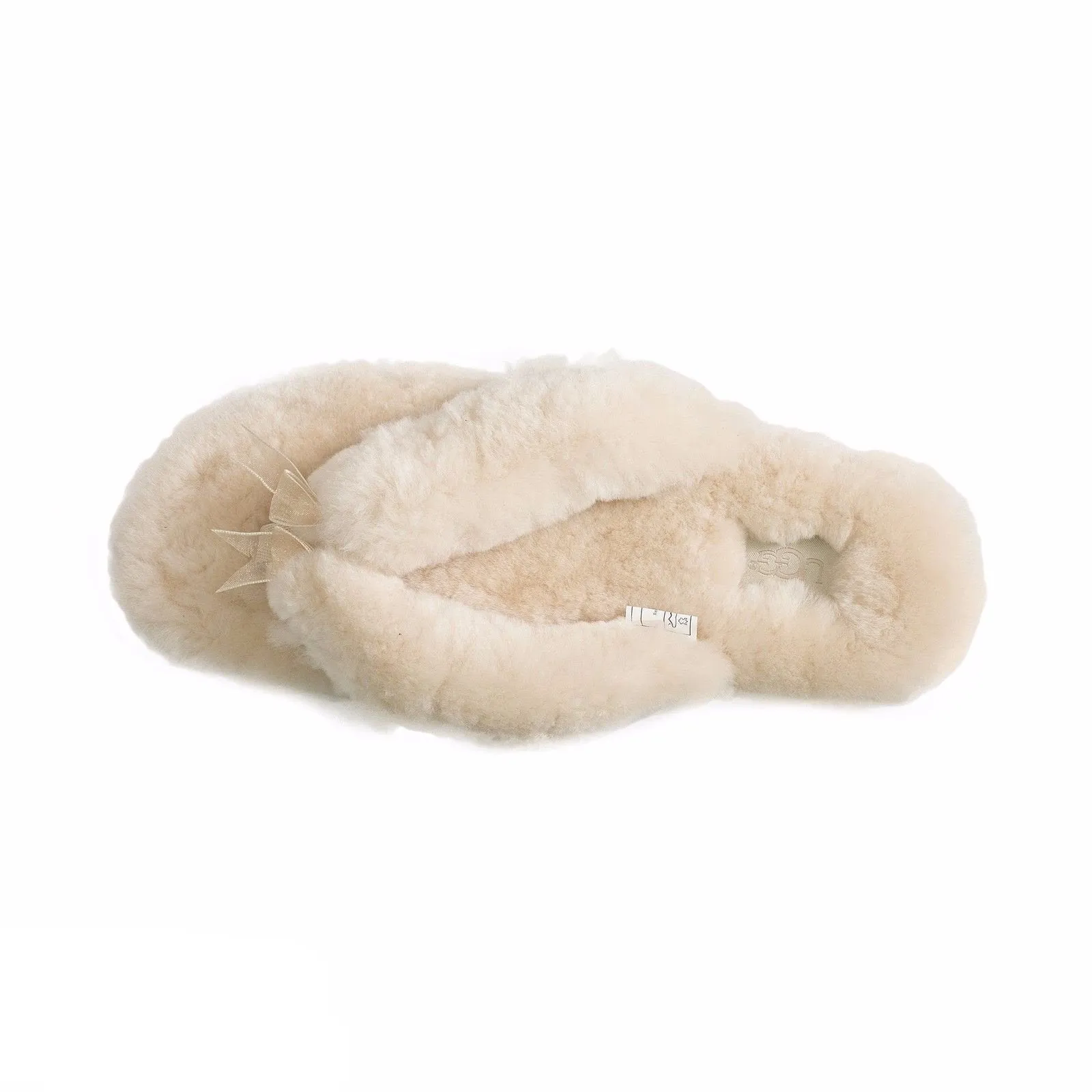 UGG Fluff Flip Flop II Natural Flip Flops