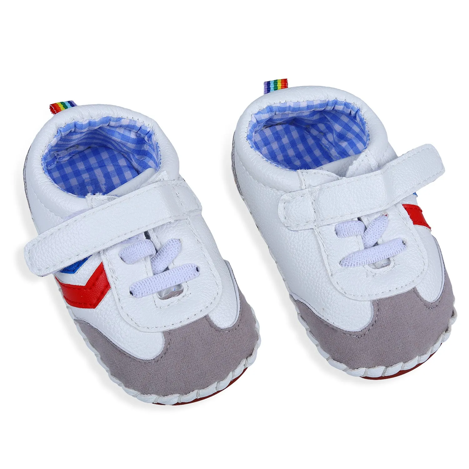 Velcro Colour Blocked Casual Anti-Skid Shoes - Multicolour