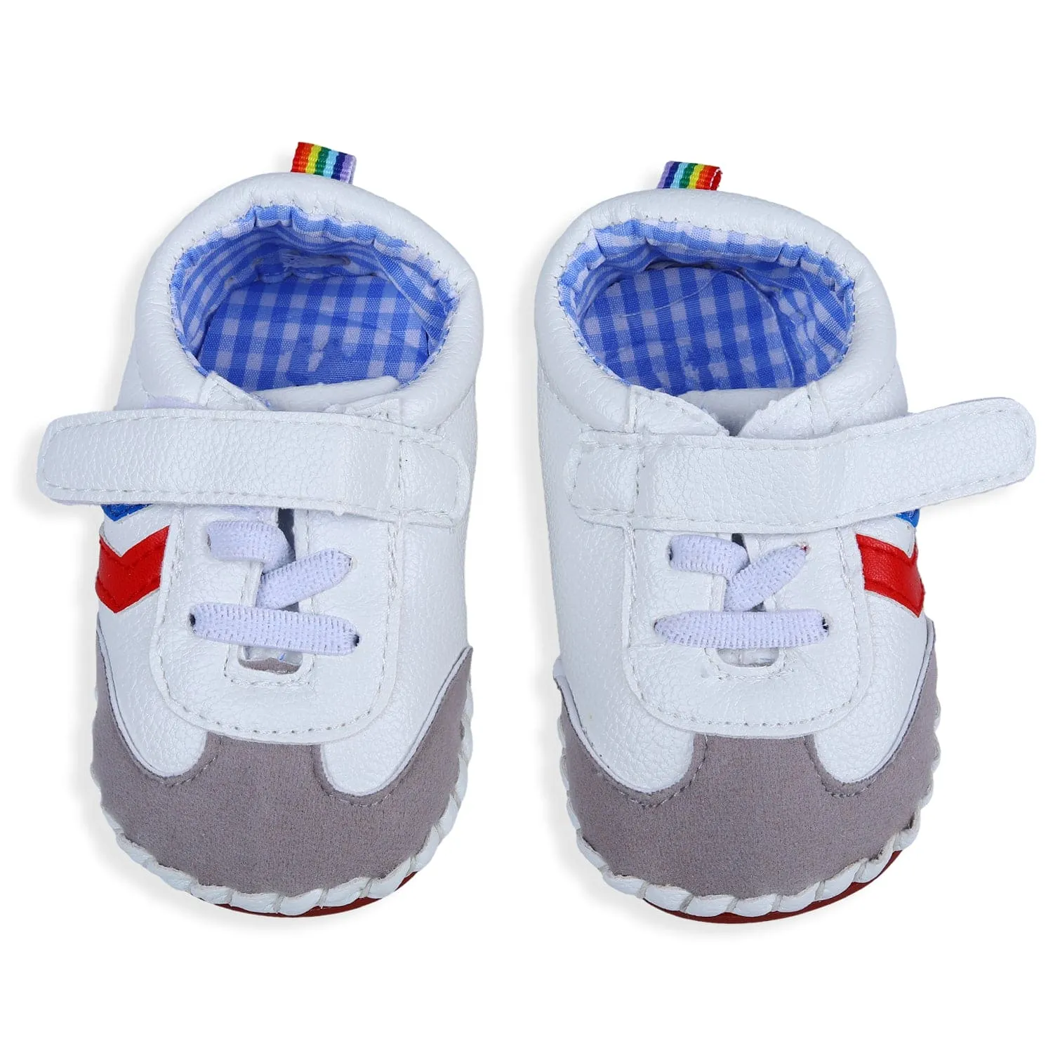 Velcro Colour Blocked Casual Anti-Skid Shoes - Multicolour