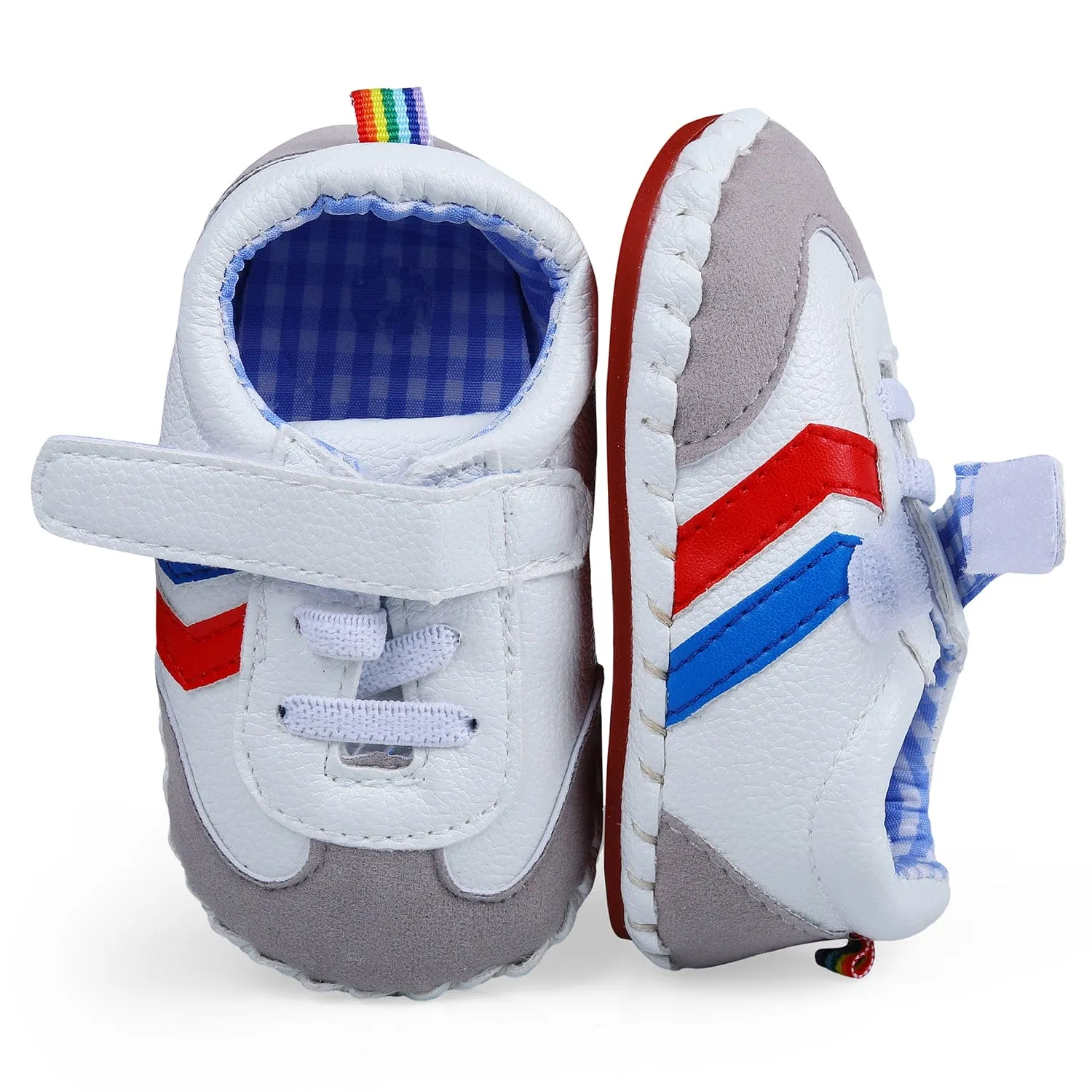 Velcro Colour Blocked Casual Anti-Skid Shoes - Multicolour